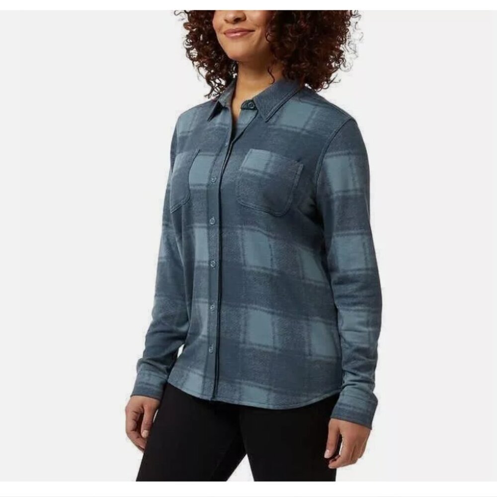 32 Degrees Ladies' Cozy Knit Stretch Plaid Top